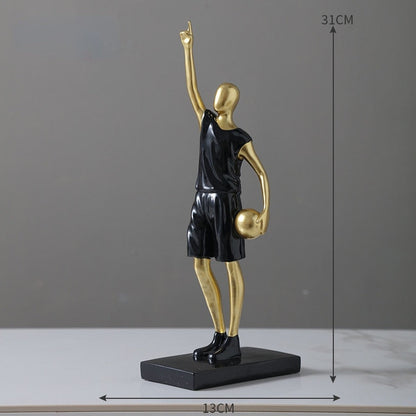 Basketbollspelare Heminredning Ornament för Sportentusiaster