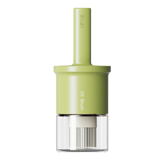 Carvallo Ölspender med silikonpensel | Värmebeständig & dammskyddad | 2-i-1 flaska för olja, såser & marinader | 300 ml