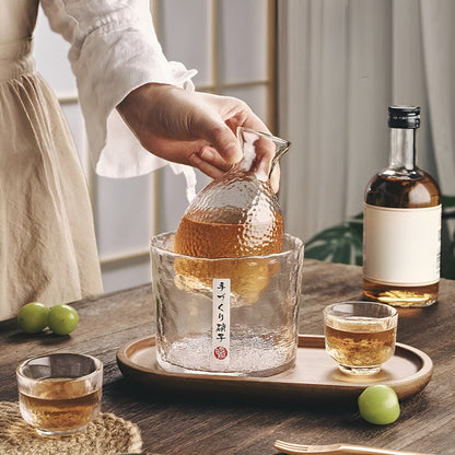 Japanskt glas-set – Elegant sake- &amp; whisky-set | Perfekt för bar &amp; hem
