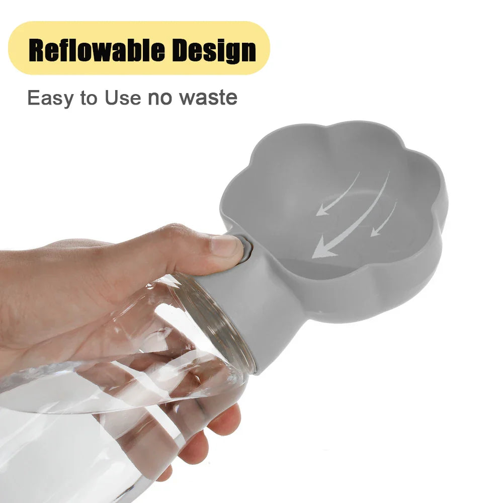 Carvallo DuoBottle | 2-i-1 hunddryckflaska & foderförvaring | Läckagesäker & bärbar | För på språng, promenader & resor