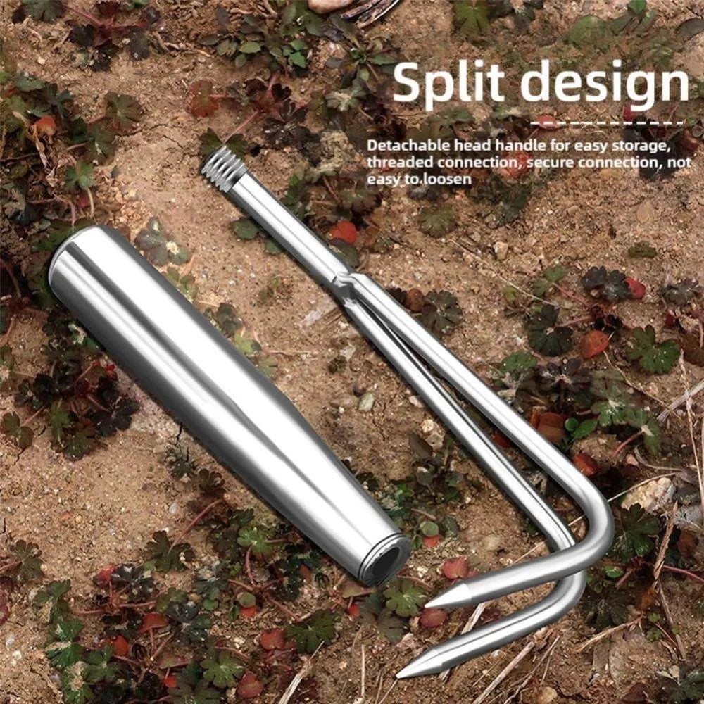 Carvallo ogräsjäter i rostfritt stål | 29 cm handverktyg | Ergonomisk & rostfri | För trädgård, rabatter & grönsaksodling