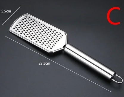 Carvallo MultiGrate Classic Handriven i rostfritt stål | Mångsidig för ost, grönsaker &amp; frukt | Ergonomisk &amp; diskmaskinssäker