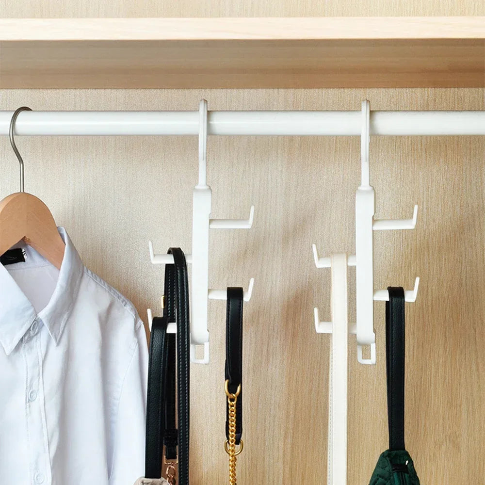 Carvallo Multifunctional Hooks | Wall Hooks Made of Plastic | 3-fold & 5 kg Load Capacity | Modern & Space-Saving