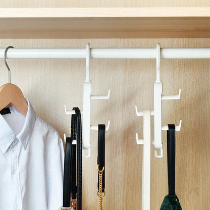 Carvallo Multifunctional Hooks | Wall Hooks Made of Plastic | 3-fold &amp; 5 kg Load Capacity | Modern &amp; Space-Saving
