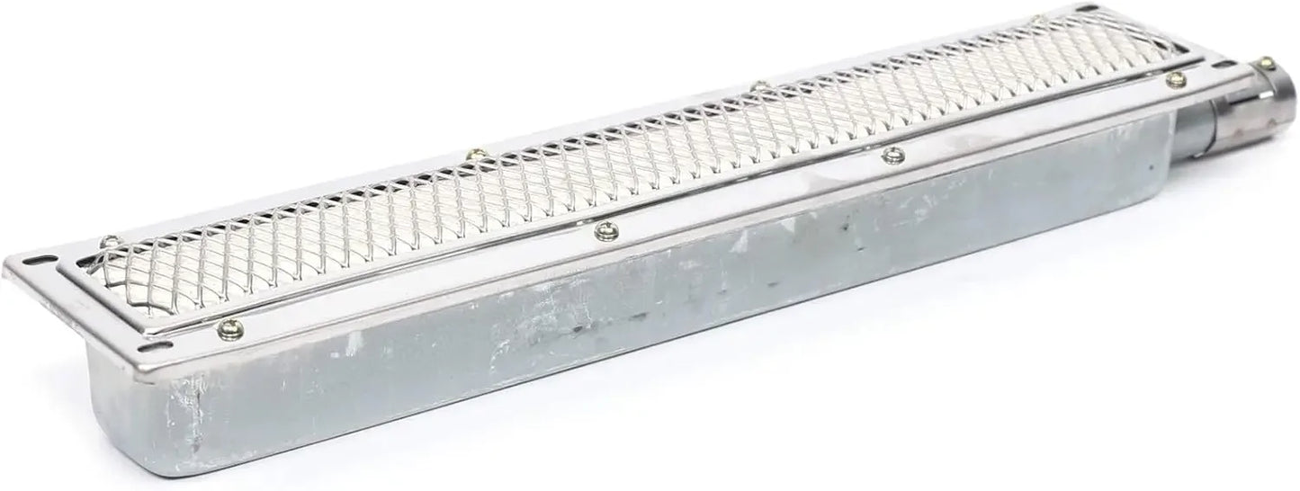 Carvallo Gasgrill med infraröd keramikbrännare | Rostfritt stål | Rektangulär 41 × 8 × 5,8 cm | Rökfri & energieffektiv | För gastronomi & utomhus