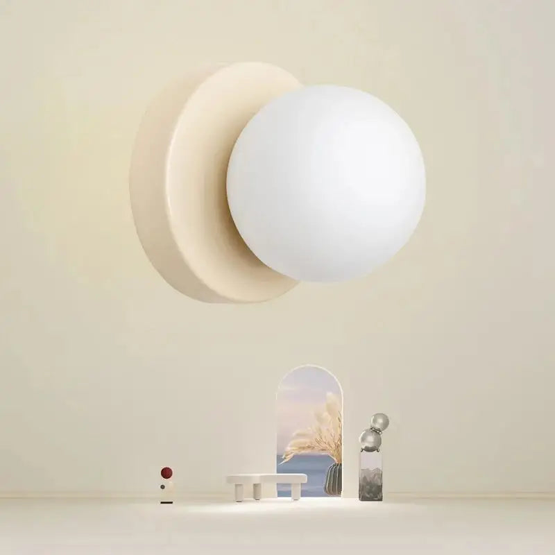 Royaleva Nordic LED Glasvägglampa – Minimalistisk Orb Sconce för Moderna Interiörer
