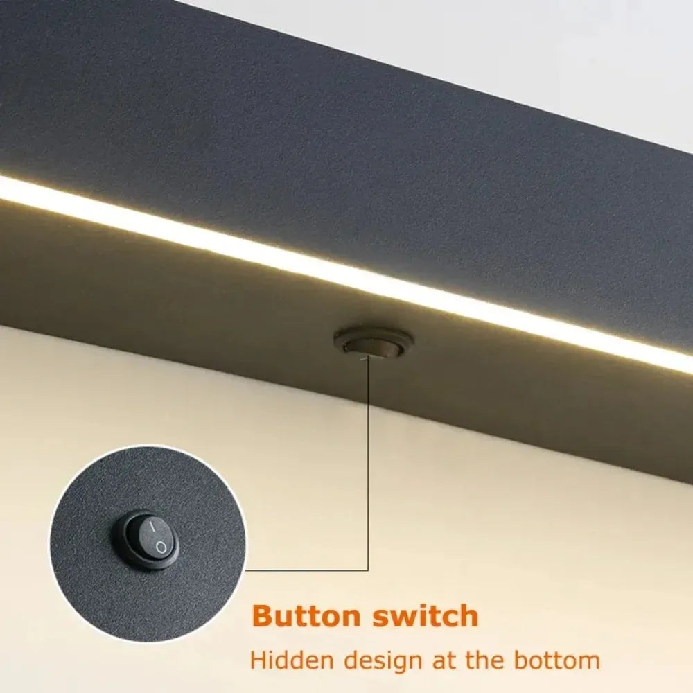 Luntheris | Modern LED-vägglampa med integrerad natt hylla