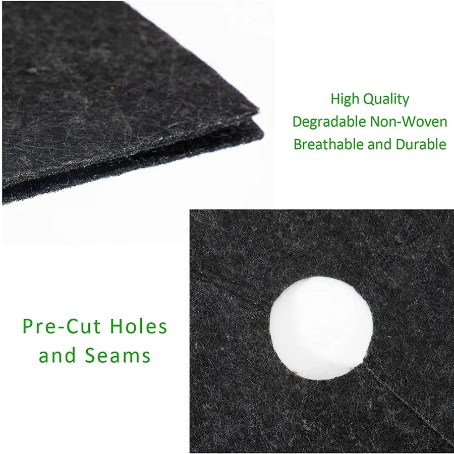 Carvallo Guard | Ogräs-skyddsmatta av nonwoven | Ø 15–62 cm | Rot- & trädskivtäcke | Går att skära till & återanvändbar