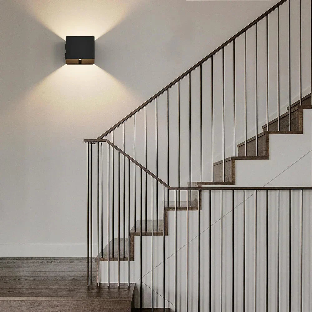 Vägglampa Modern Svart Trådlös LED Väggsconce