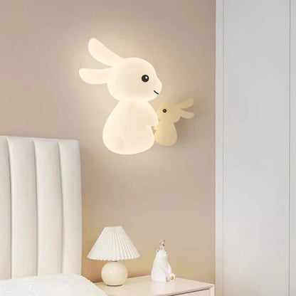 RabbitLicht - Söt LED Kanin Vägglampa för Barnrum