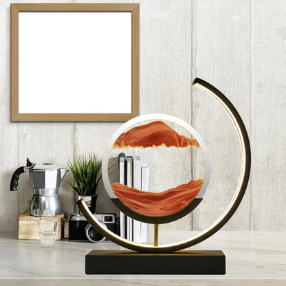 Sandtimer Bordslampa med LED-belysning