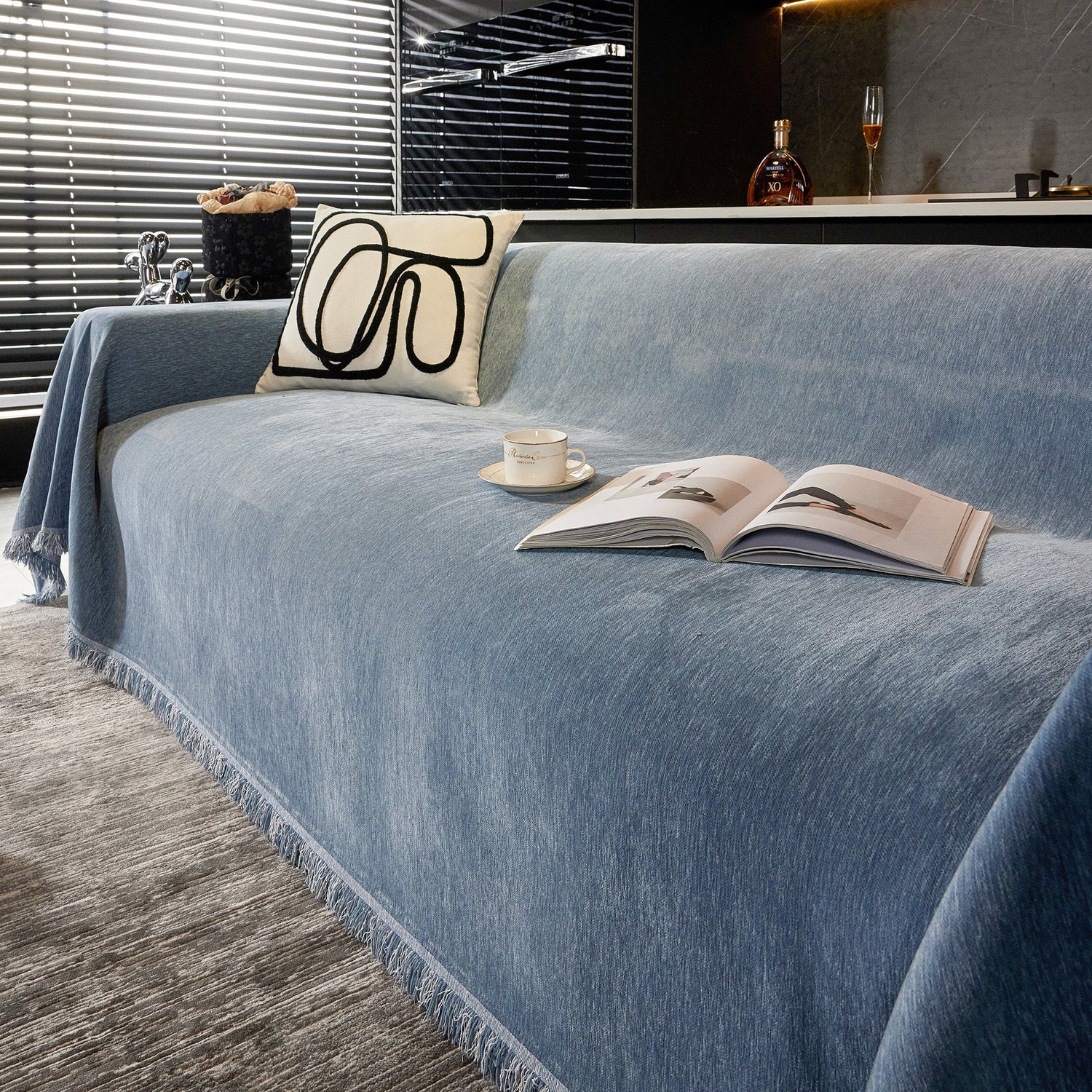 Slät Mocha Sofföverdrag - Modernt, Stilrent &amp; Hållbart Soffskydd