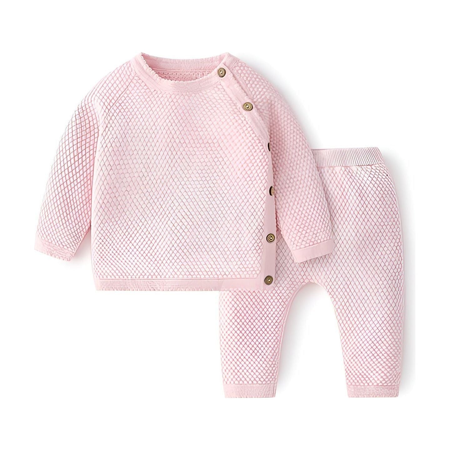 Cozy Knit - Unisex Stickat Matchande Set för Bebisar