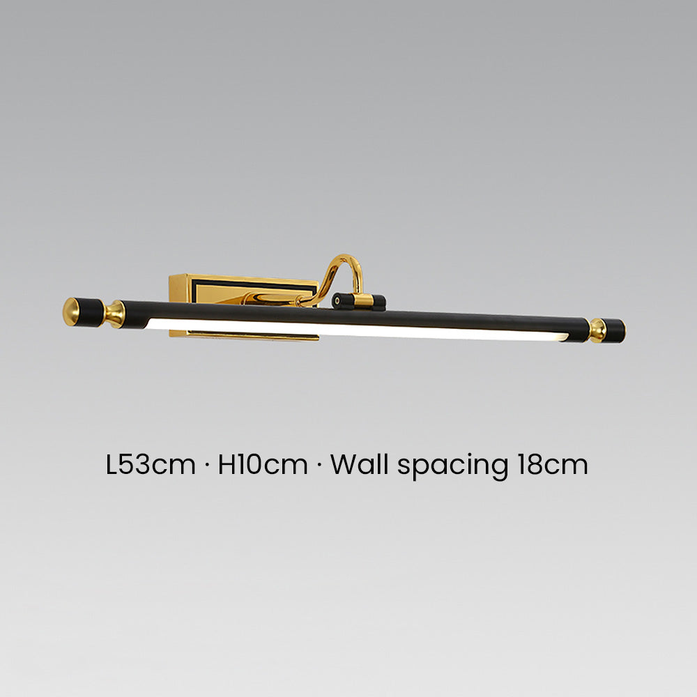 Svart Enkelt LED Badrumsspegel Vägglampa