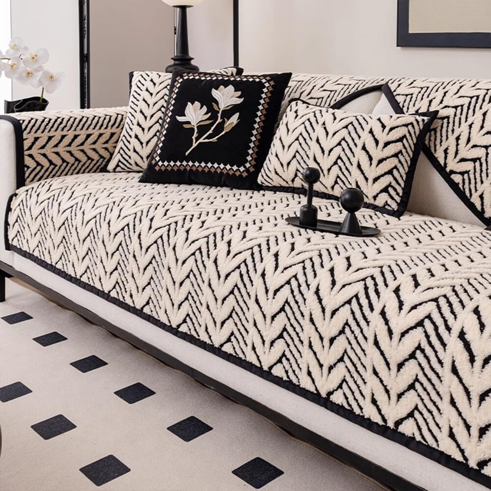 Premium Varm Vetekudde Plush Anti-Slip Sofföverdrag