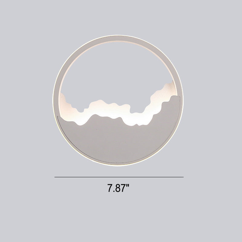 WaveGlow - Ovalt LED-vägglampa med vågdesign