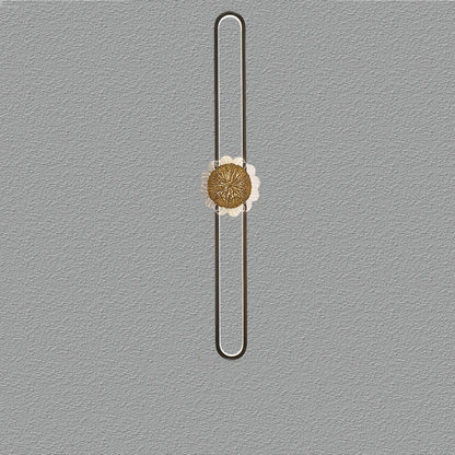 Industriell minimalistisk LED-vägglampa med kopparring