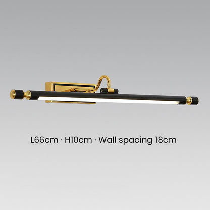 Svart Enkelt LED Badrumsspegel Vägglampa