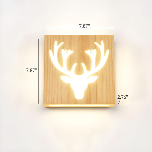 LumoWood Light - Modern LED-vägglampa i massivt trä