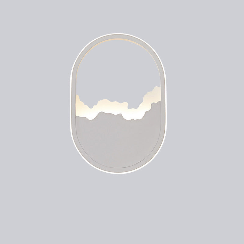 WaveGlow - Ovalt LED-vägglampa med vågdesign