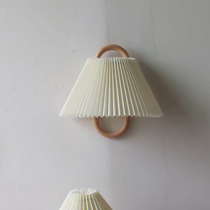Vägglampa Modern Trä Tyg Sconcelampa
