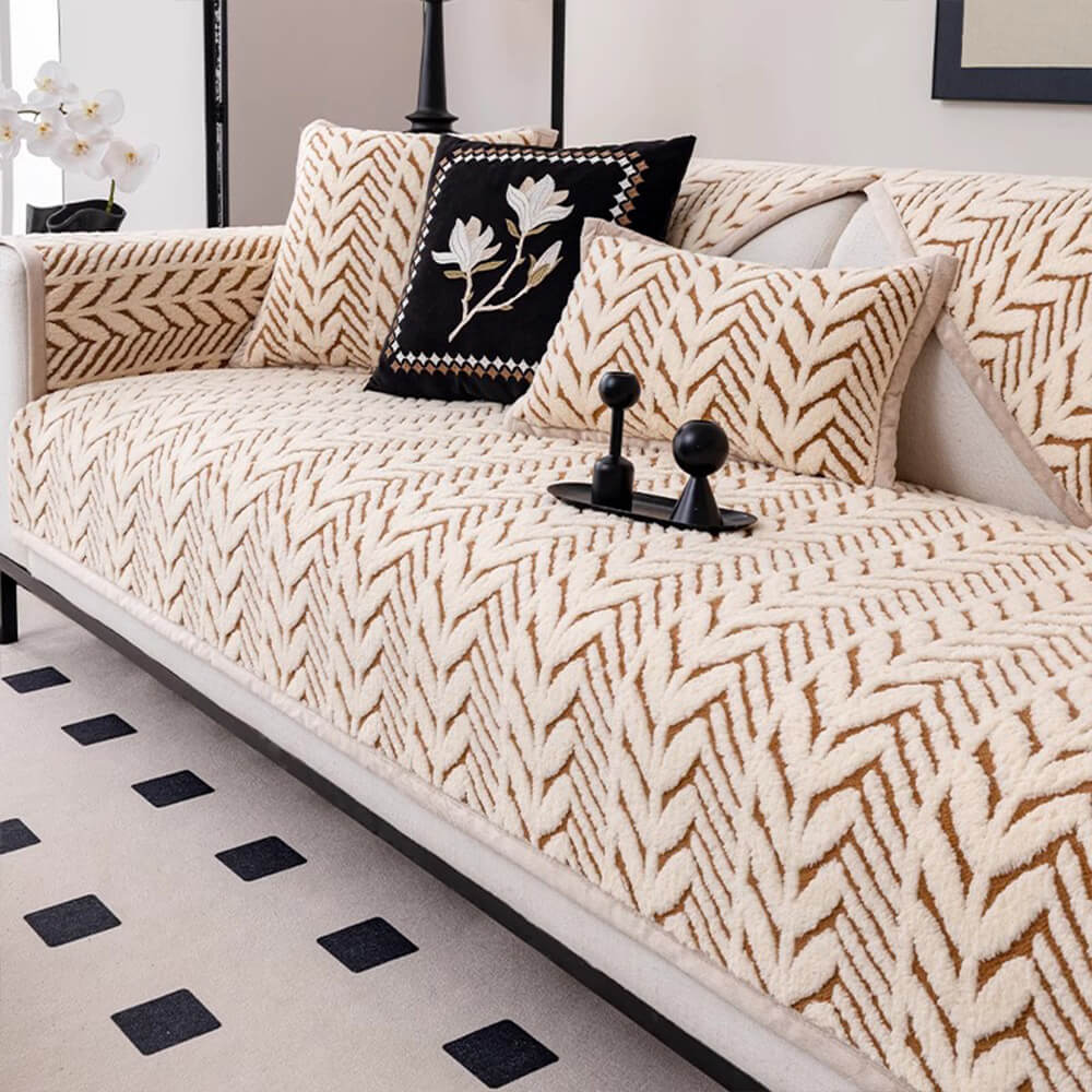 Premium Varm Vetekudde Plush Anti-Slip Sofföverdrag