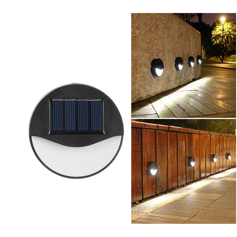 LED-Solarlampa - Terrassbelysning för utomhusbruk, Rund, Fyrkantig, Vattentät
