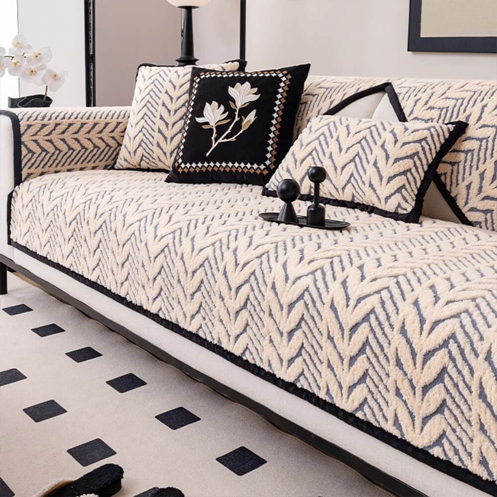 Premium Varm Vetekudde Plush Anti-Slip Sofföverdrag