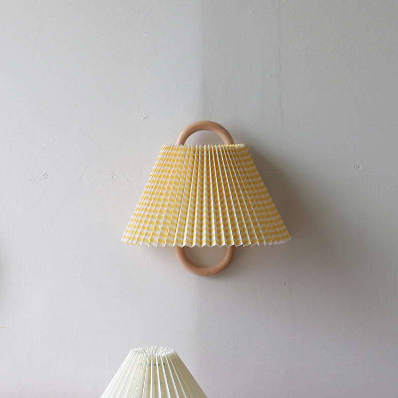 Vägglampa Modern Trä Tyg Sconcelampa