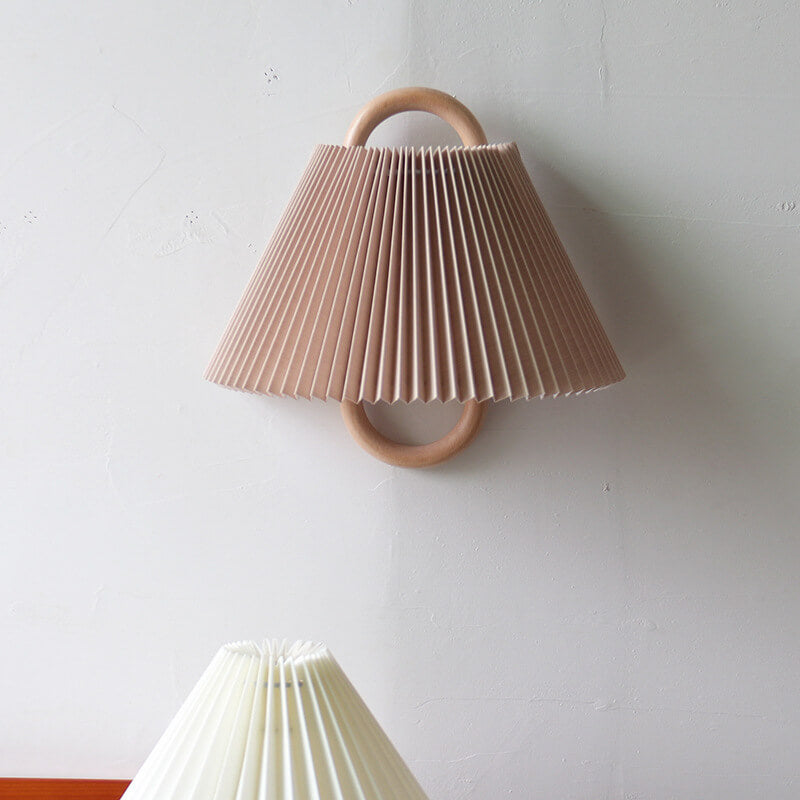Vägglampa Modern Trä Tyg Sconcelampa