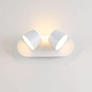 ScandiGlow – Justerbar LED Vägglampa med Cylinderformad Skärm, Finns i 1/2/3 Ljuspunktet