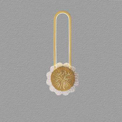 Industriell minimalistisk LED-vägglampa med kopparring