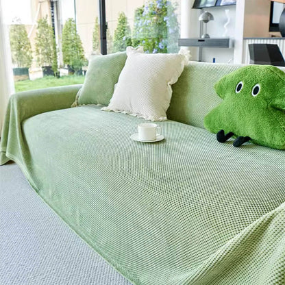 Mjuk korduray varm våffelväv sofföverdrag för komfort
