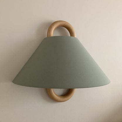 Vägglampa Modern Trä Tyg Sconcelampa