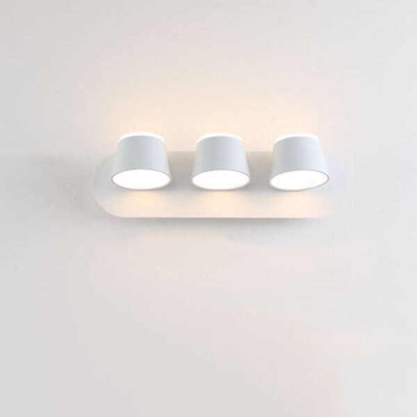 ScandiGlow – Justerbar LED Vägglampa med Cylinderformad Skärm, Finns i 1/2/3 Ljuspunktet