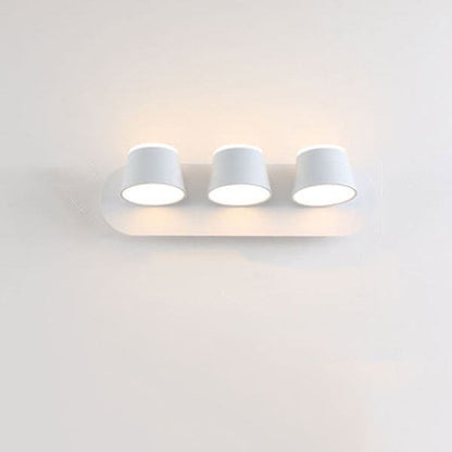 ScandiGlow – Justerbar LED Vägglampa med Cylinderformad Skärm, Finns i 1/2/3 Ljuspunktet