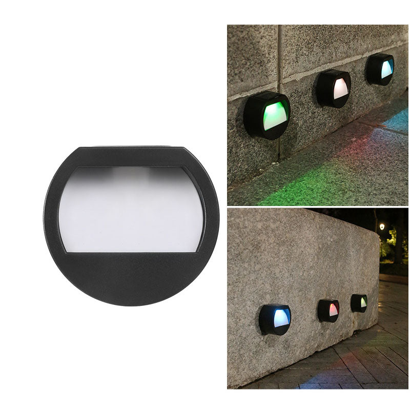 LED-Solarlampa - Terrassbelysning för utomhusbruk, Rund, Fyrkantig, Vattentät