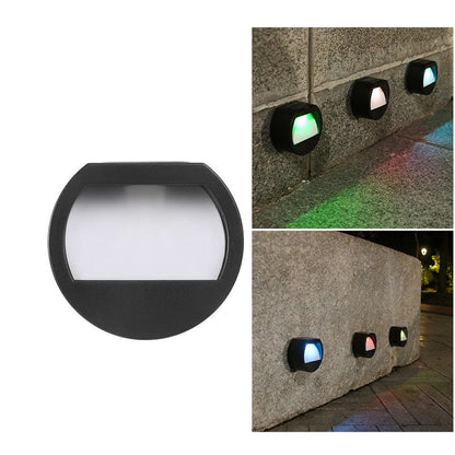 LED-Solarlampa - Terrassbelysning för utomhusbruk, Rund, Fyrkantig, Vattentät