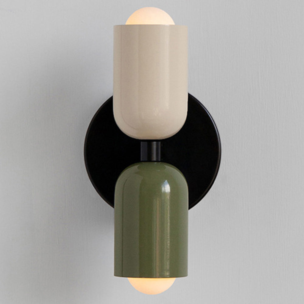 Vägglampa Modern Dubbel Glas Sconce Armatur