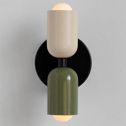 Vägglampa Modern Dubbel Glas Sconce Armatur