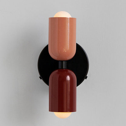 Vägglampa Modern Dubbel Glas Sconce Armatur