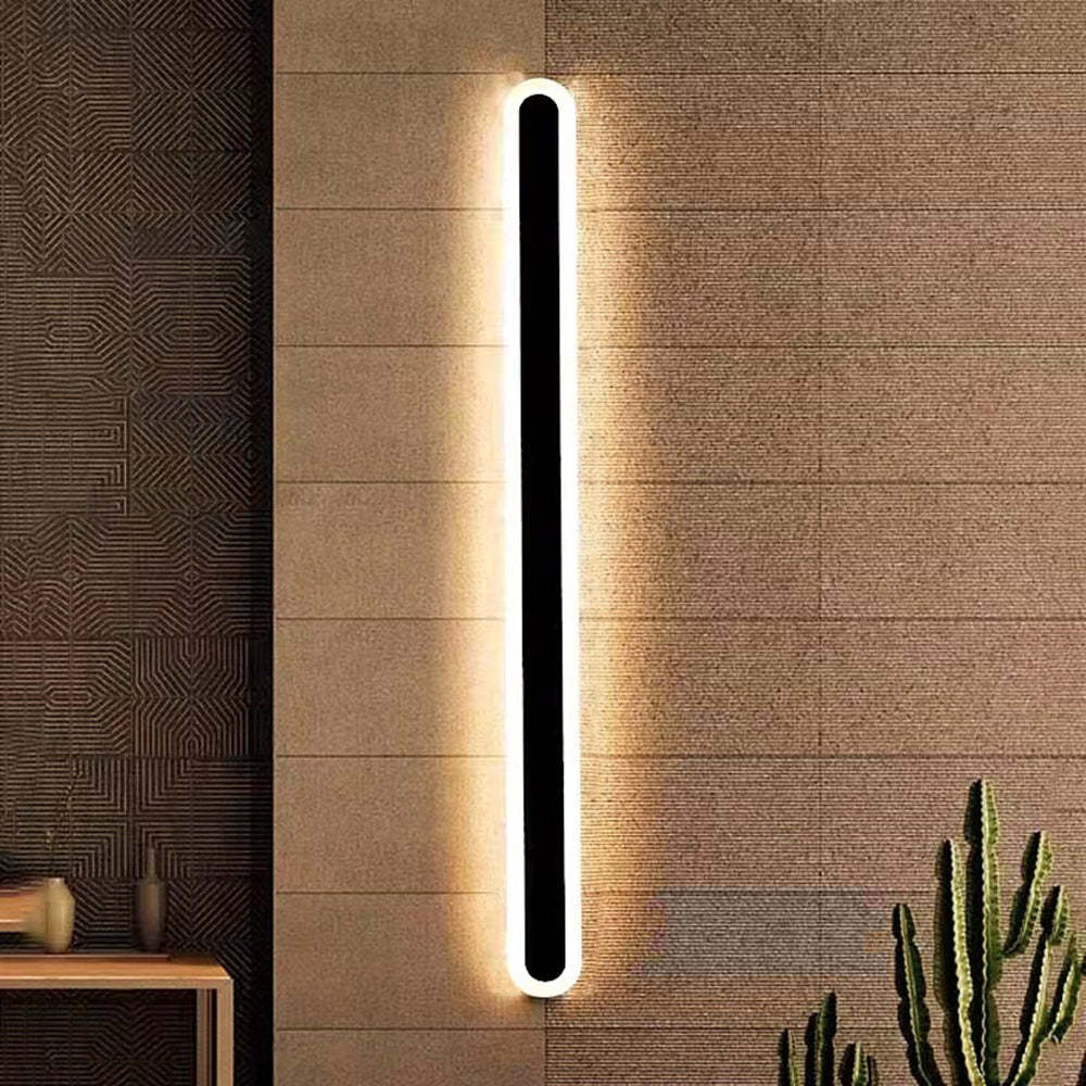 Utomhusvägglampa Modern Svart Vattentät Lampa