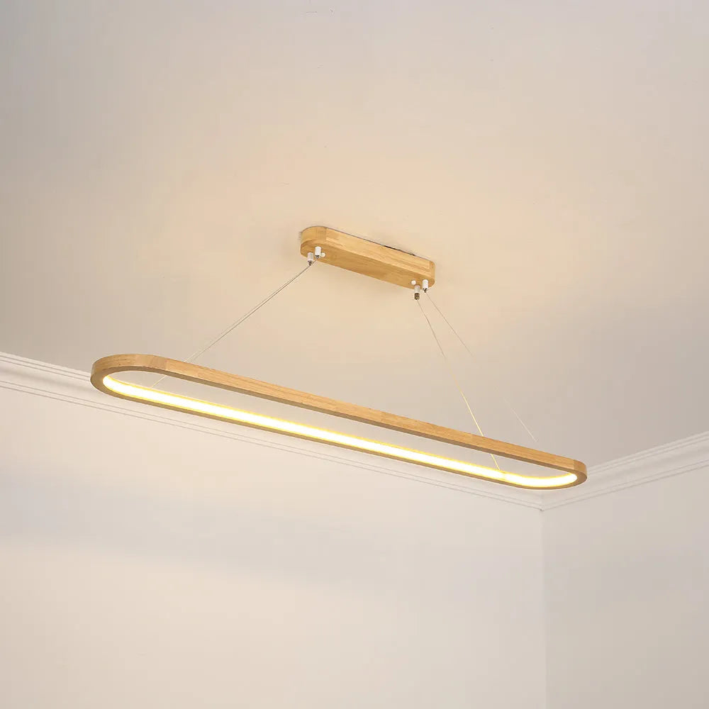 Taklampa trä LED hänglampa