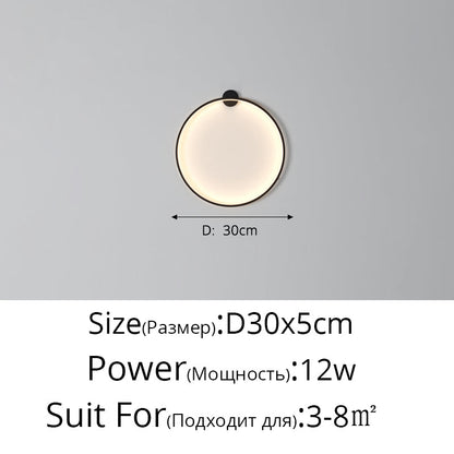Måne LED Vägglampa – Modern Vägglampa för Sovrum, Vardagsrum och Hall
