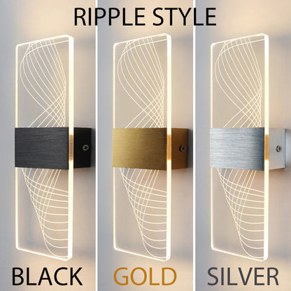 Modern LED Akryl Vägglampa – Nordisk Väggsconces Belysning för Heminredning, Stiliga Energisnåla Vägglampor