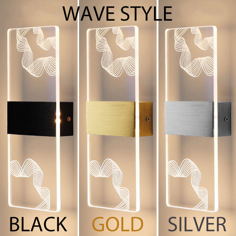 Modern LED Akryl Vägglampa – Nordisk Väggsconces Belysning för Heminredning, Stiliga Energisnåla Vägglampor