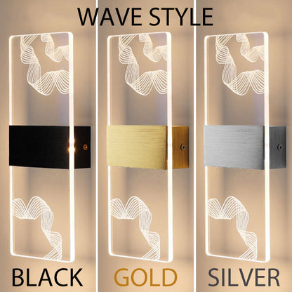 Modern LED Akryl Vägglampa – Nordisk Väggsconces Belysning för Heminredning, Stiliga Energisnåla Vägglampor