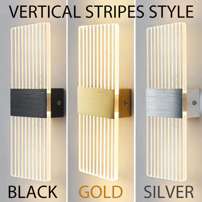 Modern LED Akryl Vägglampa – Nordisk Väggsconces Belysning för Heminredning, Stiliga Energisnåla Vägglampor