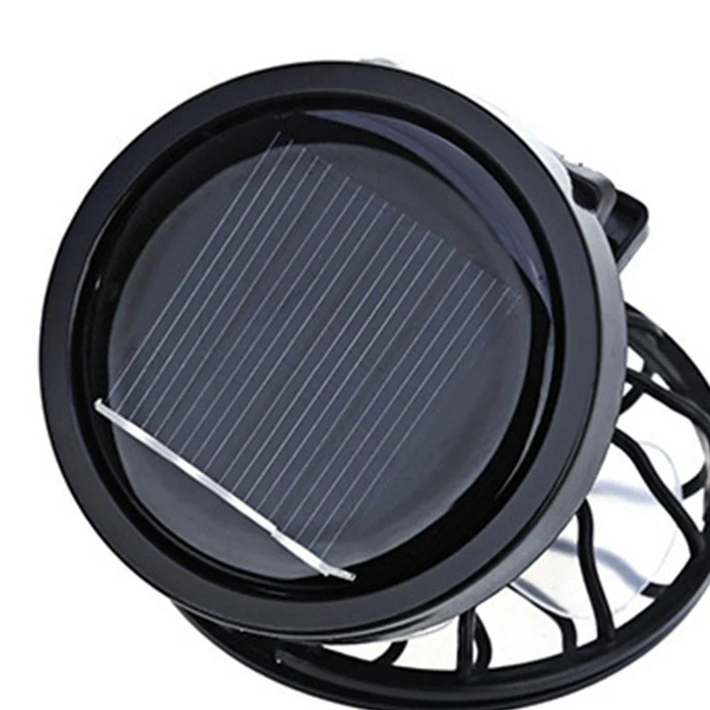 Carvallo-Ventilator SunBreeze ClipFan | Mini-Klämfläkt med solpanel | För utomhusaktiviteter, resor & sport | Handsfree-kylning
