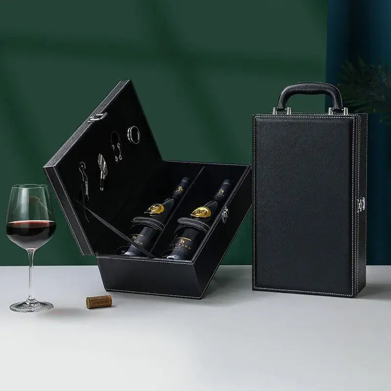 Lyxig Vinlåda - Stilig Förvaring för Vin och Tillbehör